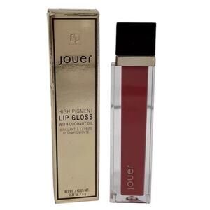 Jouer Rodeo High Pigment Lip Gloss Color Pink Full Size Coconut Oil Lipstick .21